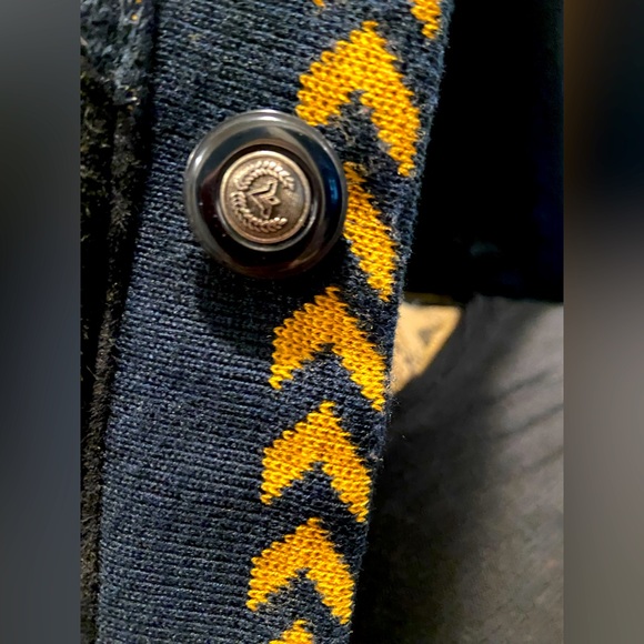 Mens J Walden southwestern style, black suede and partial thick woven sweater. - Picture 6 of 6